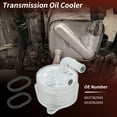 thumbnail image 3 of Unique Bargains No.68373829AA/68369628AA Engine Oil Cooler for Jeep Compass 2018-2022 2.4L L4 Aluminum Automatic Transmission Oil Cooler with Gaskets, 3 of 7