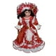 thumbnail image 4 of Muñeca de cerámica en miniatura de porcelana para mujer, hermosa casa de muñecas de 40 cm, dama con Rojo, 4 of 9