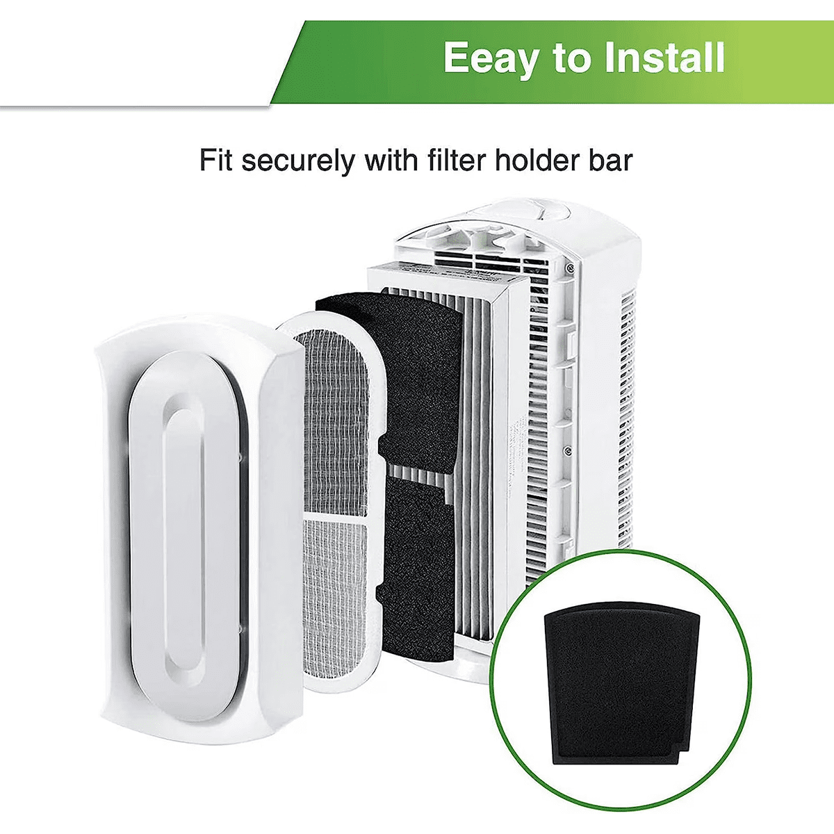 True Air Replacement Carbon Filters Compatible with Hamilton Beach Pet TrueAir Purifier Odor Eliminators Model 04384,04386,04532GM,04530G,04530GM & 04531GM,Compared to part #04234G (6-Pack)