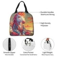 thumbnail image 3 of Pofeuu Meditating Cute Horse Print Lunch Bag Lunch Box Large Capacity Insulated Lunch Bag for Adult, Leakproof Reusable Lunch Tote Bags for Work, 3 of 5