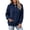 Navy, variant on Sheghy Cute Hoodies All Cotton Fashion Women's Casual Long Sleeve Round Neck Ladies Sweatshirts Tops Blouse Plain Hoodie Black S