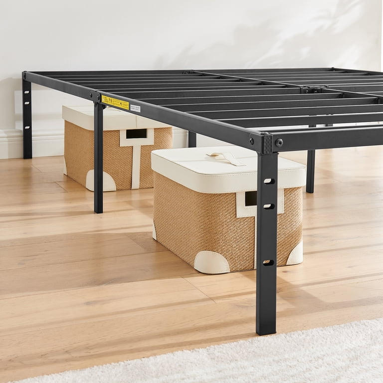 Mainstays Queen 14" Steel Slat Platform Bed Frame, Black photo 7