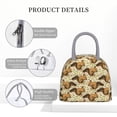 thumbnail image 4 of Fotbe Retro Squirrel Bolsa de Almuerzo con Estampado, Lonchera Aislada, Contenedor de Comida Reutilizable Tipo Cooler a Prueba de Fugas, 4 of 6