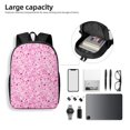 thumbnail image 4 of Disketp Breast Cancer Awareness2 School Backpack, Lightweight Basic Middle School Bookbags 17 Inch Casual Daypack for Student College, Travel or Outdoor, 4 of 6