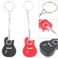 thumbnail image 3 of 2pcs Creative Guitar Key Rings Glowing Keychain Pendants Small Sound Guitar Keychain Pendant, 3 of 8