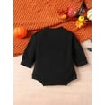thumbnail image 3 of Wassery Infant Baby Halloween Costume 6M 12M 18M 24M Newborn Boys Girls Sweatshirt Romper Long Sleeve Pumpkin Lollipop Print Jumpsuits Toddler Fall Clothes, 3 of 7