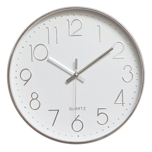 Reloj de pared moderno jomparis 12, funciona con pilas Silent Sweep