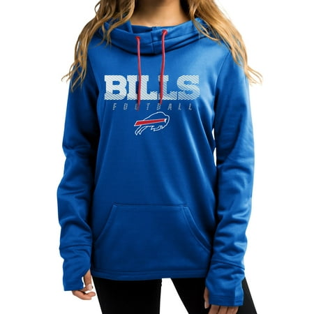 Buffalo Bills Women's Majestic NFL "Speed Fly" Cowl Neck Hooded Sweatshirt