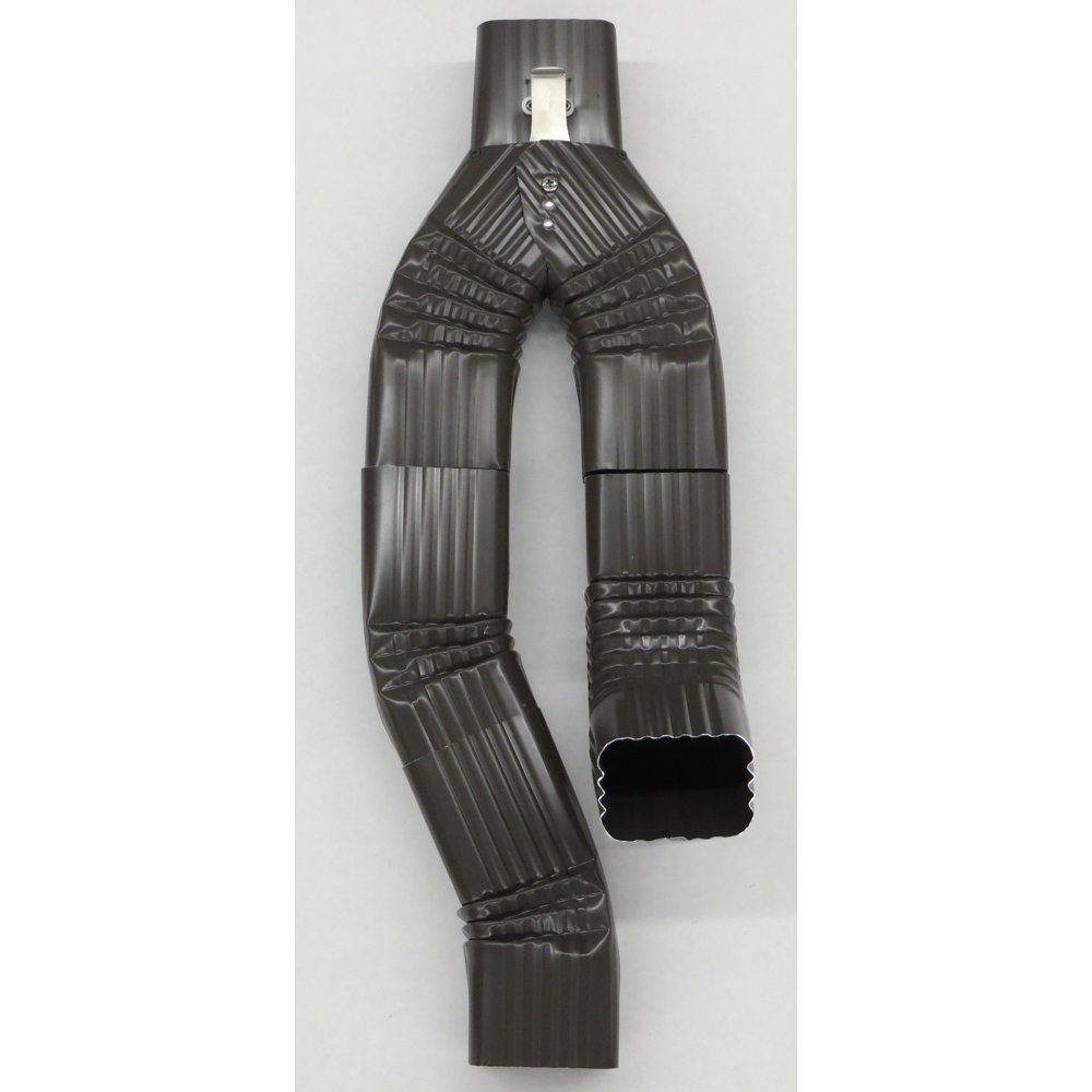 Inline Downspout Diverter for Rain Barrels (3X4, MUSKET BROWN