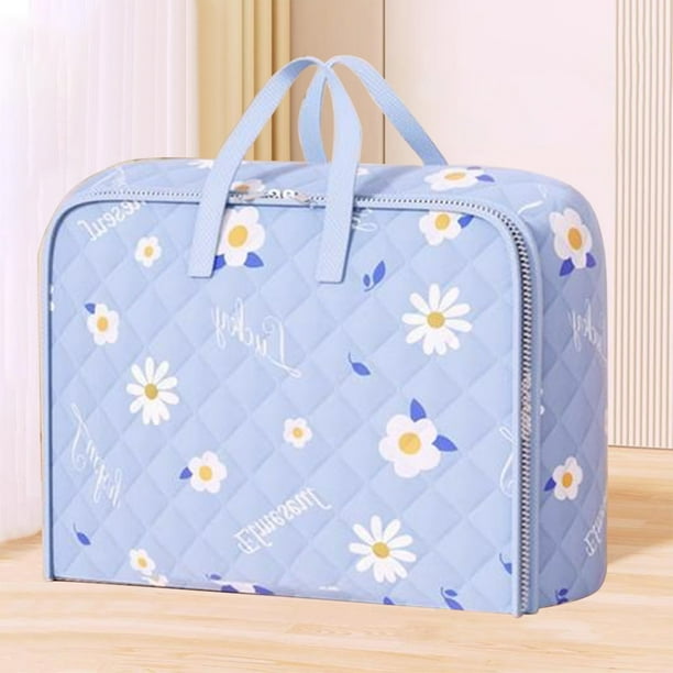 Bolsa de almacenamiento multiusos de tela Oxford | Bolsa de lavandería impermeable y duradera con cremallera | Organizador de viaje plegable y resistente a la humedad para ropa, ropa de cama, mantas