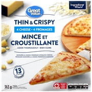 Pizza mince et croustillante 4 fromages Great Value