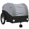 thumbnail image 2 of vidaXL Bike Trailer Black and Grey 45 kg Iron, 2 of 5