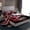 Red Black, variant on jejeloiu American Rugby City Twin Sheet Sets,Red Football Helmet Bedding For Boys Kids 3 Pieces
