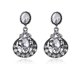 thumbnail image 1 of 1 par de pendientes de moda de nuevo diseño para mujer, recién llegado, marca de Metal dulce con gemas, pendiente de cristal en forma de gota, nuevo, 1 of 2