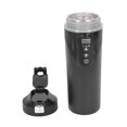 thumbnail image 1 of Portable Smart Car Kettle Cup 500ml, 12V-24V Electric Water Heater, Efficient Heating with Vertical Pattern Style, Insulation Function for Tea, Coffee, Noodles, 1 of 8