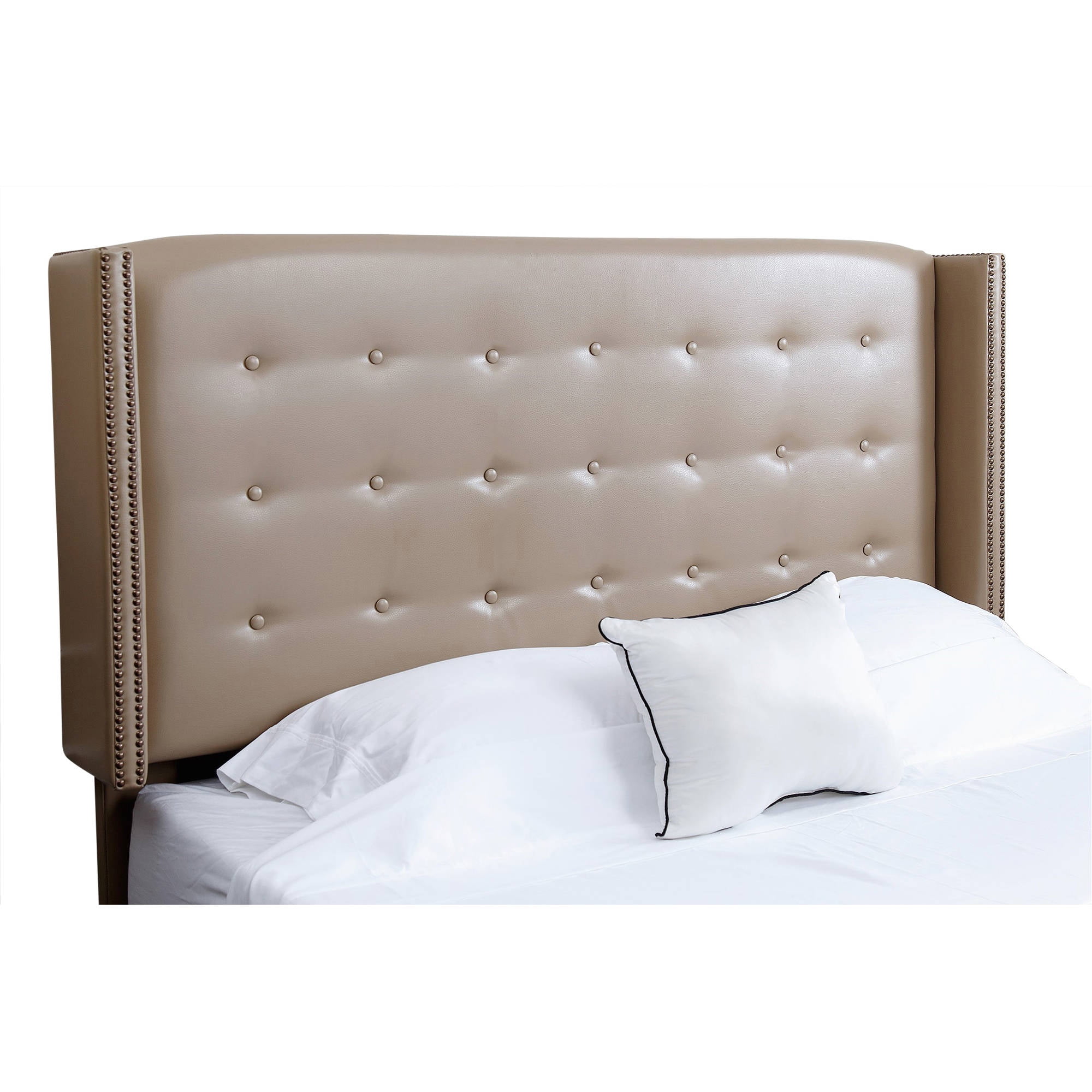 Devon & Claire Gateway Tufted Leather Queen/Full Headboard ...
