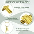 thumbnail image 3 of Uxcell Wire Twist Ties Reusable for Plastic Bags Treat Candy Bag Plants, Craft Projects Gold, 3 of 7