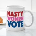 thumbnail image 3 of CafePress - Nasty Women Vote Mug - 11 oz Ceramic Mug - Novelty Coffee Tea Cup, 3 of 4