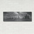thumbnail image 3 of Luxe Metal Art 'Detroit Skyline Panorama 4' by Monte Nagler, Metal Wall Art, 48"x16", 3 of 9