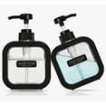 thumbnail image 1 of 2pzs Xtellar Dispensador De Baño Botella Para Envasar Liquido Jabón Color Negro, 1 of 3