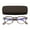 Demi, variant on EYEGUARD Round Reading Glasses Blue Light Blocking, Unisex Computer Readers with Spring Hinge, Anti Glare Eyeglasses,Black