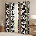 thumbnail image 2 of Erosebridal Cow Print Black Out Curtains, Boho Aztec Triangle Curtains Pack of 2 (42x63 Each), 2 of 6