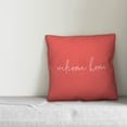 thumbnail image 2 of Creative Products Welcome Home Thin Script Coral 16x16 Indoor / Outdoor Pillow, 2 of 2