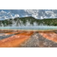 thumbnail image 2 of Akin, Curtis 24x17 Black Modern Framed Museum Art Print Titled - Grand Prismatic Spring and Thermophiles, Yellowstone National Park, 2 of 4