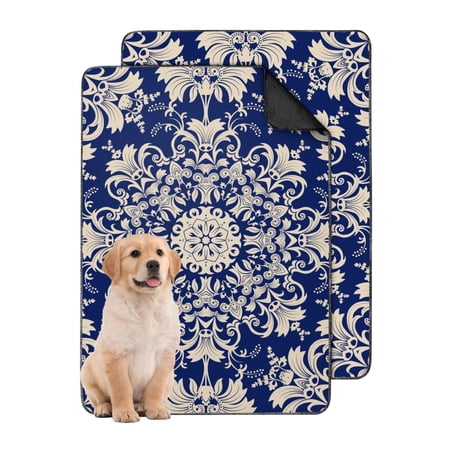 Paisley Pattern Washable Dog Pee Pads 24 x35 Reusable Absorbent Mat for Puppy Training Indoors on Hardwood and Laminate.