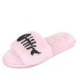 thumbnail image 2 of KEVCHE Womens Fuzzy Slippers , Warm Fur Lining and Non-Slip Rubber Sole , Indoor Outdoor House Shoes, 2 of 4