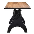 thumbnail image 5 of Modway Genuine 60" Crank Adjustable Height Dining Table and Computer Desk in Black Natural, 5 of 10