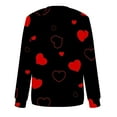 thumbnail image 5 of Aboser Womens Spring Shirts Pink Valentine's Day Tops Fashion Love Graphic Tshirts Heart Raglans Long Sleeve Pullover Sweatshirt, Idea Gift for Her, 5 of 5