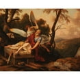 thumbnail image 2 of Laurent de la Hyre 18x15 Gold Ornate Wood Frame and Double Matted Museum Art Print Titled - The Sacrifice of Abraham (1650), 2 of 4