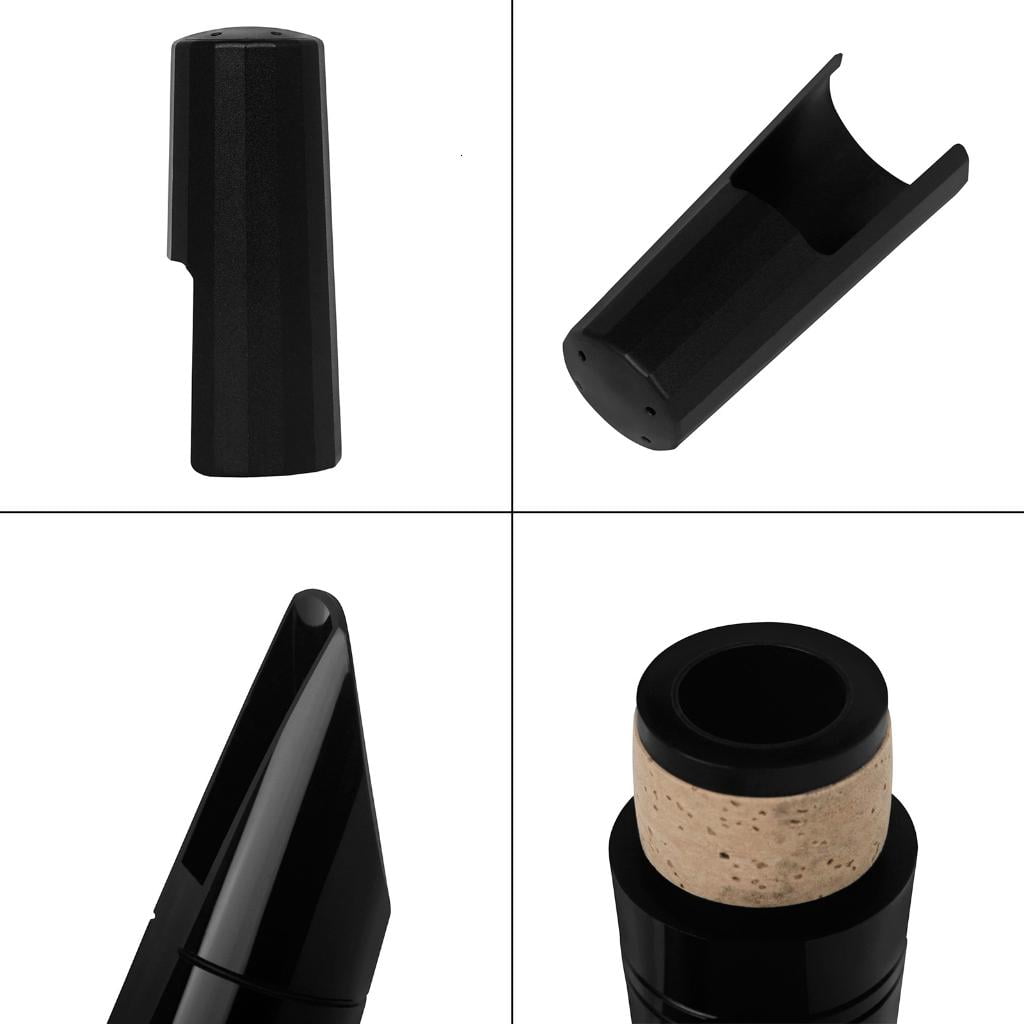 CEORPER Reliable Clarinet Saxophone Mouthpiece Set with Ligature and Plastic Caps Clarinet Flute Head Mouthpiece Easy to Replace