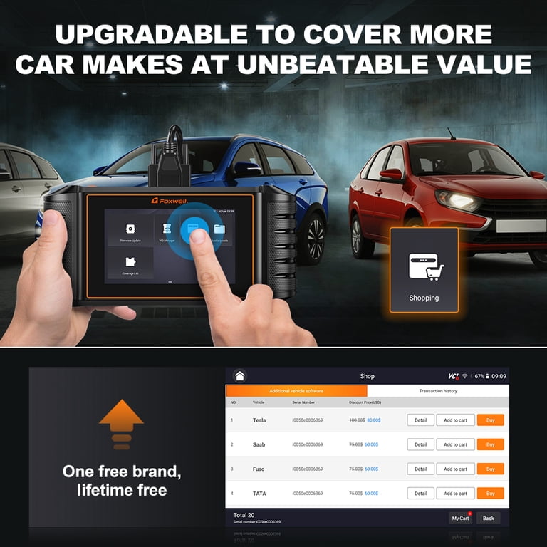 FOXWELL NT710 Elite OBD2 Scanner For Mercedes-Benz - Bidirectional, ECU Coding, 2025 Latest 10 thumbnail image
