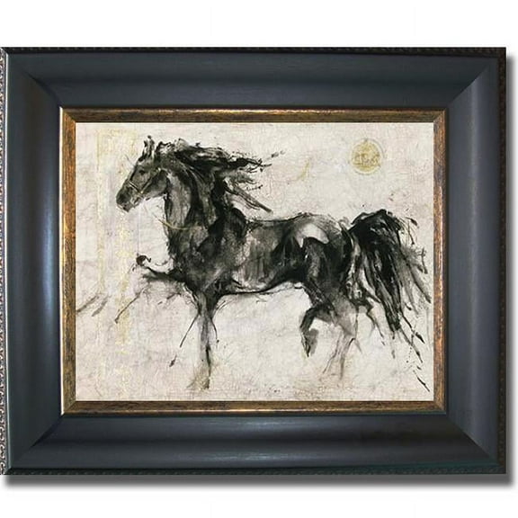 Artistic Home Gallery 1114512BG Lepa Zena By Marta Gottfried Premium Black And Gold Framed Canvas Wall Art