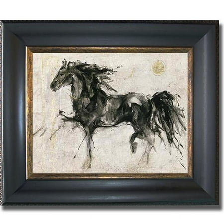Artistic Home Gallery 1114512BG Lepa Zena By Marta Gottfried Premium Black And Gold Framed Canvas Wall Art