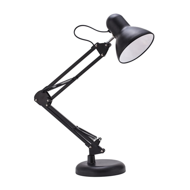 OULII 1Set Adjustable LED Desk Lamp with Clamp Black Eye Care Table Lamps for Dormitory