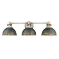 thumbnail image 7 of Golden Lighting Kinsley 3-light Vanity in Antique Black Iron shade, 7 of 7