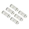 thumbnail image 1 of Unique Bargains Raccords à Pousser, Lot de 6 Raccords Tubes Droits, Blanc, 5/32 Pouces Od, 1 of 5