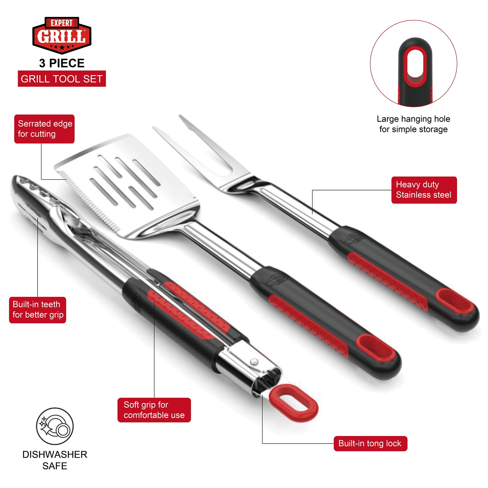 Hastings Home BBQ Grill Tool Set - 20313685