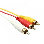 HDMI to RCA Cable HDMI Male to 3 RCA AV Cable Cord Adapter Transmitter for HDTV DVD HD 1080P 5Ft 1.5M