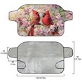 thumbnail image 5 of Xoenoiee Cardinal Cherry Blossom Print Sun Protector for Car Windshield, Automotive Exterior Accessories Windshield Cover Snow Ice Hail Protector Waterproof Windshield Frost Cover, 5 of 7