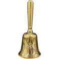 thumbnail image 1 of Mini Brass Altar Bell Pentagram Wiccan Supply Altar Ritual Bell Multi-functional Bell, 1 of 1