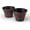 Copper Large, variant on Fancy Decorative French Country Look Plastic Planter 12X8" Flowerpot for Indoor, Outdoor, Garden, Patio, Office Ornaments, Home Decor, Long Lasting Reusable, Lightweight, Water Resistant