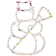 thumbnail image 2 of Northlight Lighted Snowman Christmas Window Silhouette Decoration - 15" - Multicolor Lights, 2 of 4