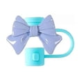thumbnail image 1 of Silicone Straw Covers Cap Reusable Bow Straw Cover L2 Proof Protector Plugs, 1 of 8