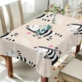thumbnail image 4 of GZHJMY Zebra Tablecloth, Rectangle Waterproof Washable Polyester Table Cover for Picnic Dinner Holiday Party Decor, 54 x 54 Inch, 4 of 7
