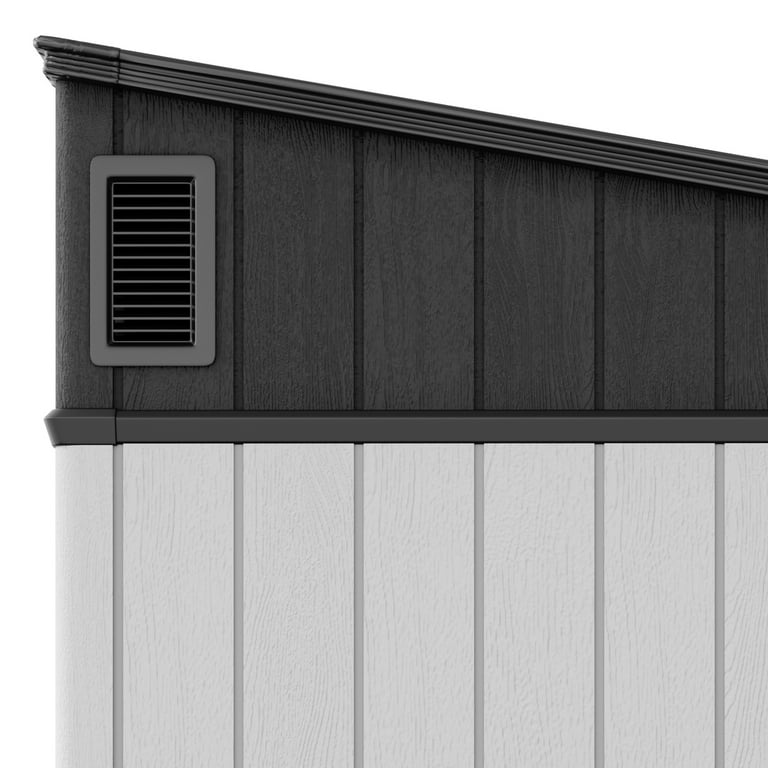 Uforic 6x6 ft Outdoor Polymer Storage Shed Unit w/Viewing Panels