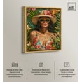 thumbnail image 2 of Woman Of Tropics Canvas Tropical Abstract Wall Art by Art Remedy, Gold Frame, 24" x 30", 2 of 7